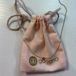 Gorjana Gold G Mini Alphabet Necklace